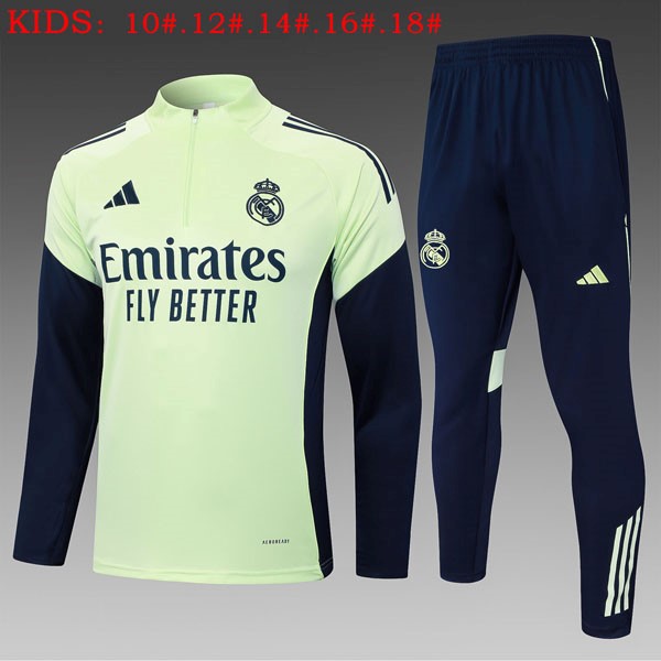 Ninos Sudadera De Training Real Madrid 2025-2026 Verde 6